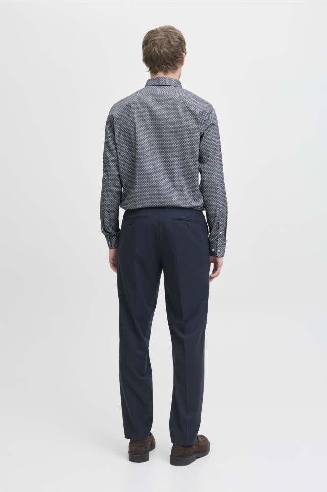 JPRBLABLACKPOOL STRETCH AOP LS SHIR 12284126 Navy Blazer